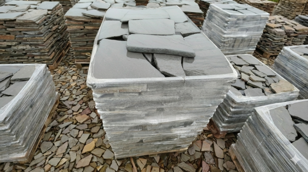 купить плитняк синий галтованный